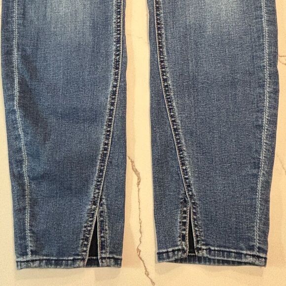7 For All Mankind | Women’s The High Rise Ankle Skinny Denim Blue Jeans - Picture 7 of 16